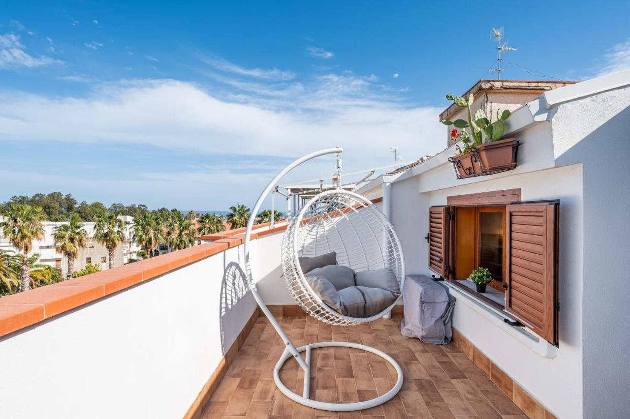 Naxos Charming Penthouse With Swimming Pool X6 Daire Giardini Naxos Dış mekan fotoğraf